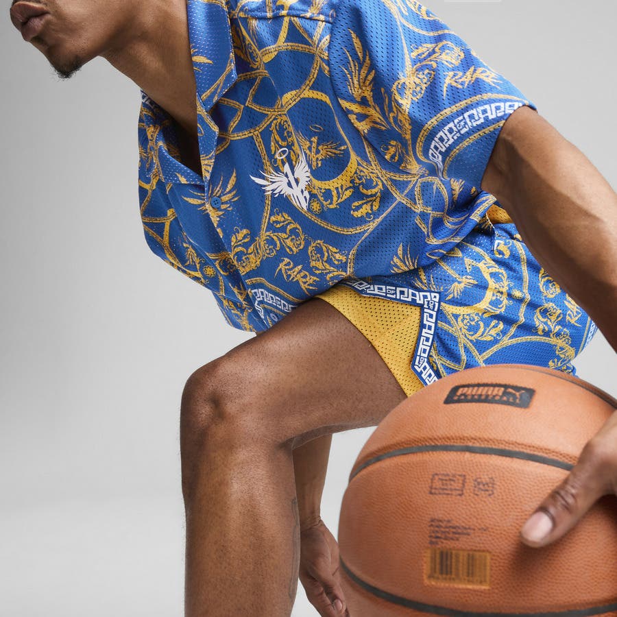 新品 PUMA ラメロボール GOLDEN　ショーツ (Mサイズ) Ⓗ メンズ バスケットボール MELO ゴールデン ショーツ[品番：PUMW0007024