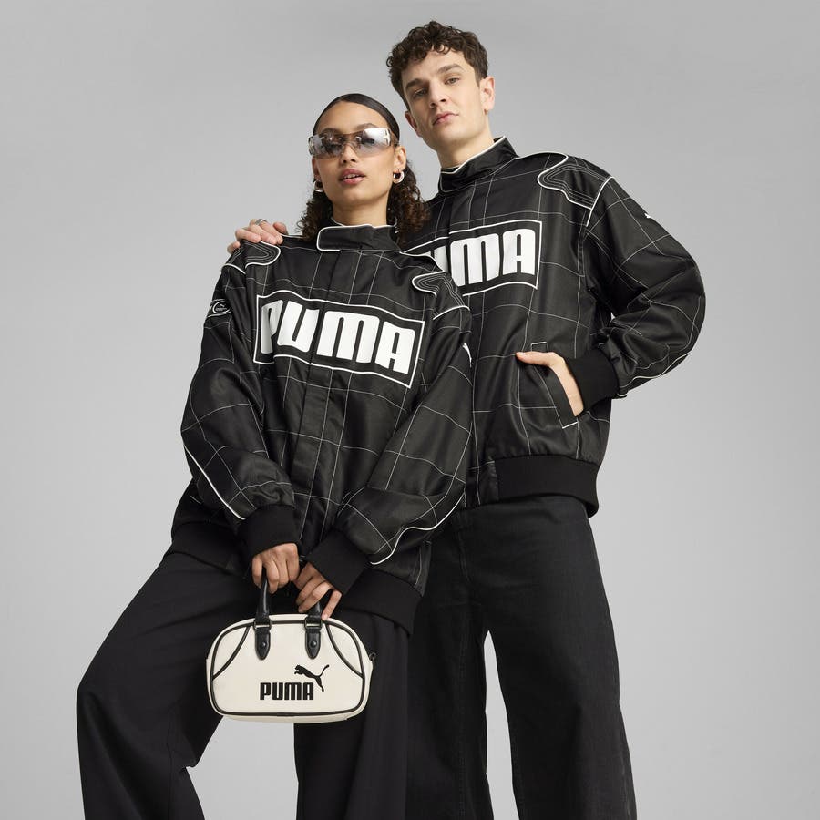 PUMA ジップアップジャケット Lサイズ ブラック - メルカリ