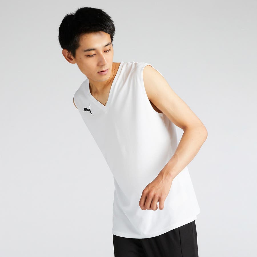 PING ダウンベスト半袖 5分袖 Lサイズ PUMA モックネック メンズウェア
