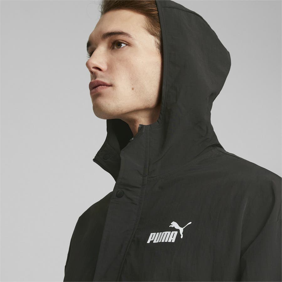 メンズ プーマパワー ハーフジップ フーデッド ウィンドブレーカー