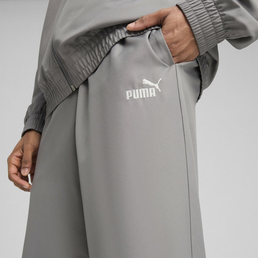 メンズ ウーブン パイピング トラックスーツ 上下セット[品番