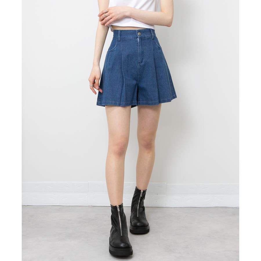 デニムキュロット ショートパンツ[品番：PPNW0004762]｜Pumpkin