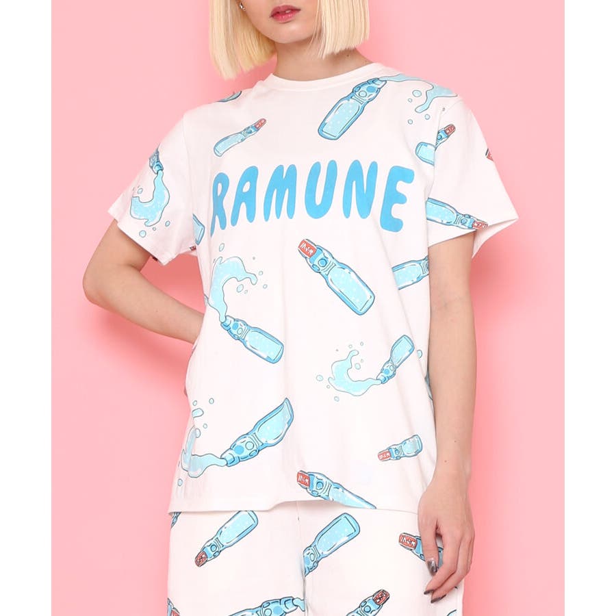 フード総柄Tシャツ（RAMUNE SHICHIMI）[品番：PNYW0003840