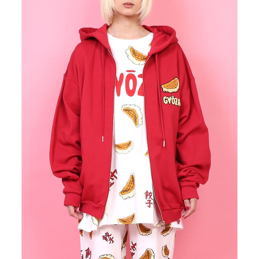 フード総柄Tシャツ（GYOZA SABAKAN）[品番：PNYW0003861]｜PUNYUS （プニュズ ）のレディースファッション通販｜SHOPLIST（ショップリスト）
