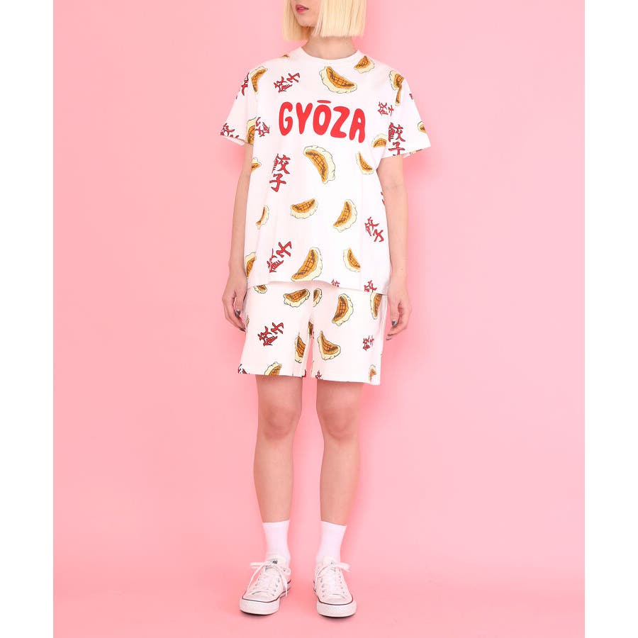 フード総柄Tシャツ（GYOZA SABAKAN）[品番：PNYW0003861]｜PUNYUS （プニュズ ）のレディースファッション通販｜SHOPLIST（ショップリスト）