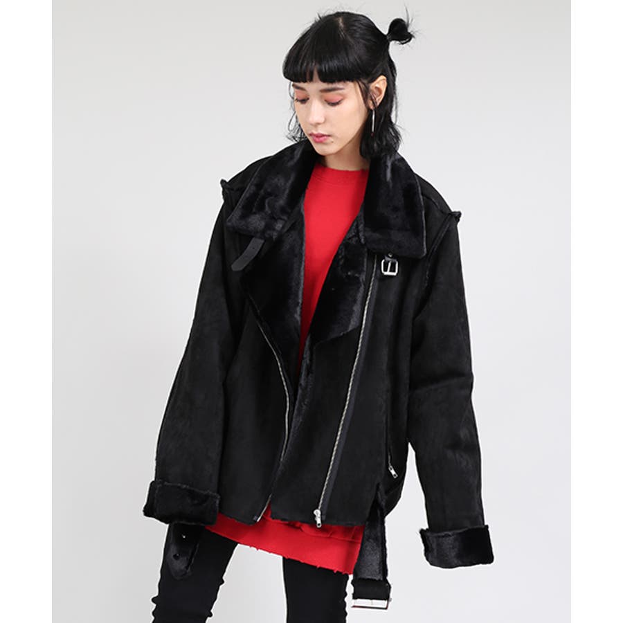 会員様限定 お買い得商品 フェイクムートンライダースジャケット[品番：PNYW0002681]｜PUNYUS  （プニュズ）のレディースファッション通販｜SHOPLIST（ショップリスト） ジャケット・アウター