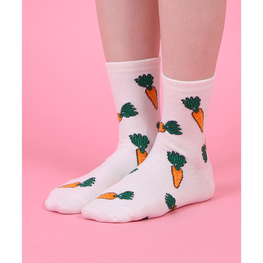 フード総柄ソックス(NINJIN EDAMAME LEMON)[品番：PNYW0004612]｜PUNYUS  （プニュズ）のレディースファッション通販｜SHOPLIST（ショップリスト）