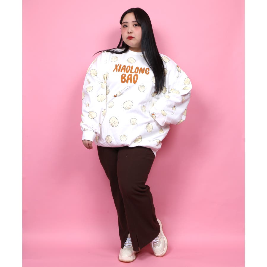 新品タグ付き★プニュズ★フード総柄スウェットセットアップ★すき焼き★4番