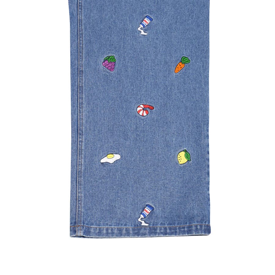 10th anniversary総柄刺繍デニムバギーパンツ[品番：PNYW0004629]｜PUNYUS  （プニュズ）のレディースファッション通販｜SHOPLIST（ショップリスト）