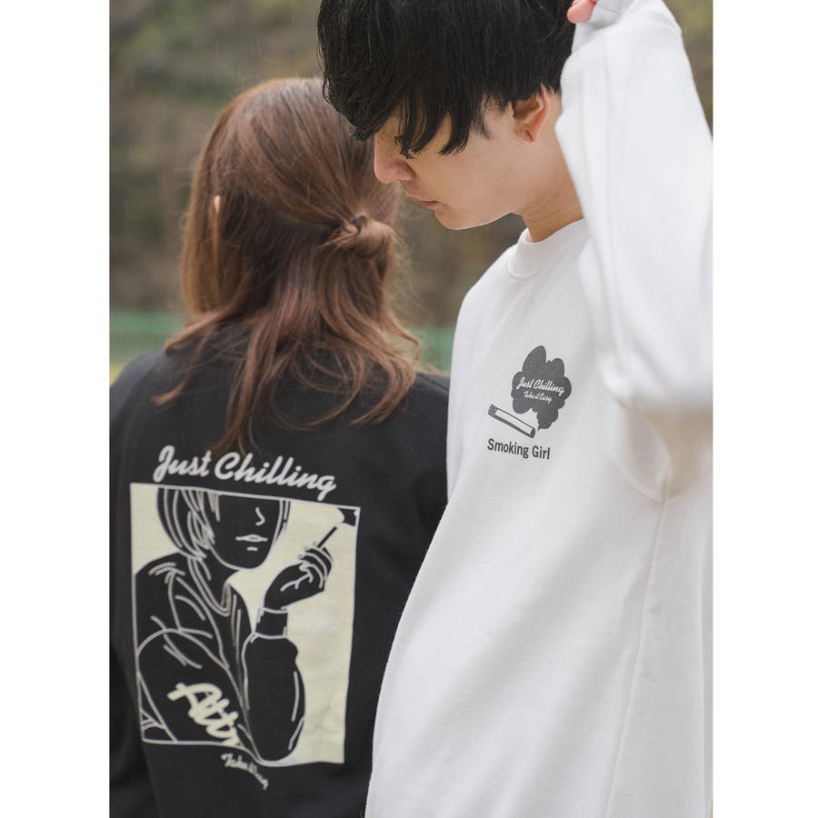 8 4oz 線画タバコガールイラスト スウェットトレーナー 品番 Radm Modish Gaze モディッシュガゼ のメンズファッション通販 Shoplist ショップリスト