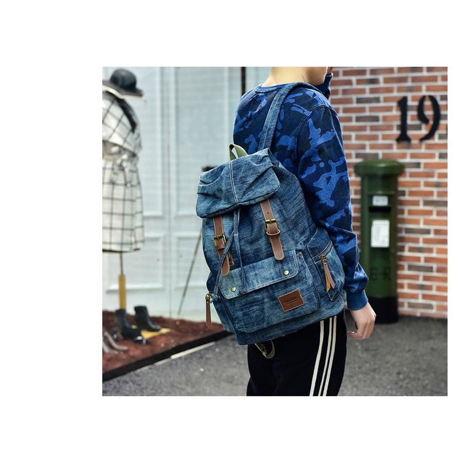 大容量 デニム リュックサック 品番 Rscm Raisense ライセンス のメンズ ファッション通販 Shoplist ショップリスト