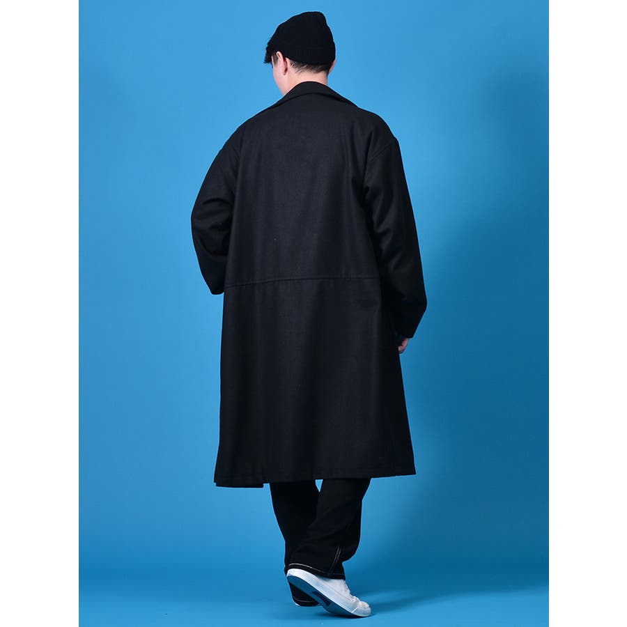 ウールライクビッグシルエットロングコート