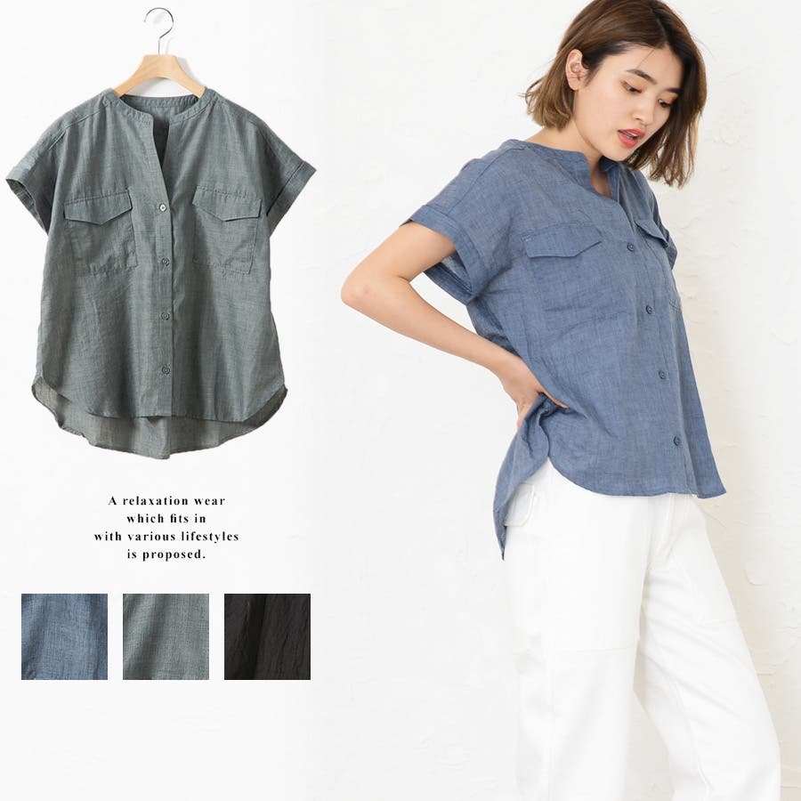 レディースファッション通販サファリシャツ レディース 半袖 品番 Rlcw Relaclo リラクロ のレディースファッション 通販 Shoplist ショップリスト