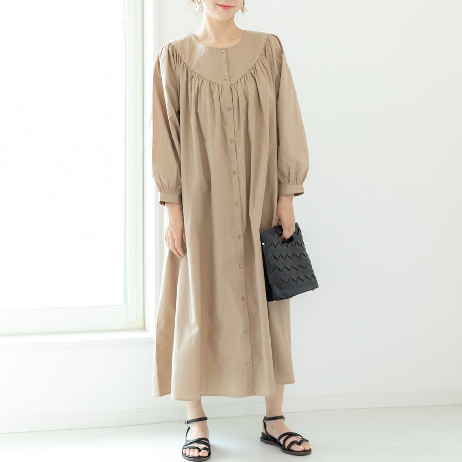 ノースリロングシャツワンピース | レディースファッション通販