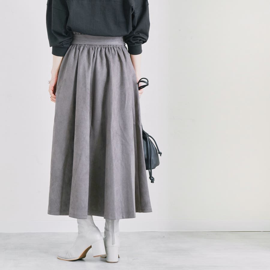 スカート ロングスカート スウェード[品番：RLCW0003662