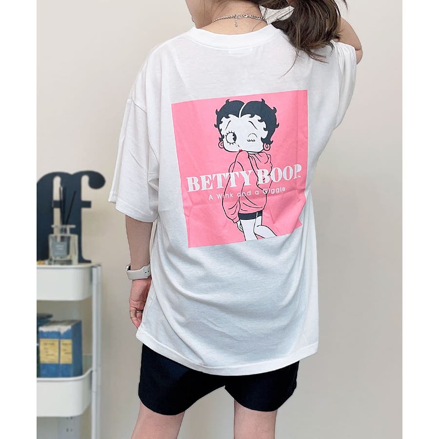 BETTYBOOPプリントBIGTシャツ キャラT ベティちゃん[品番：NETW0001180