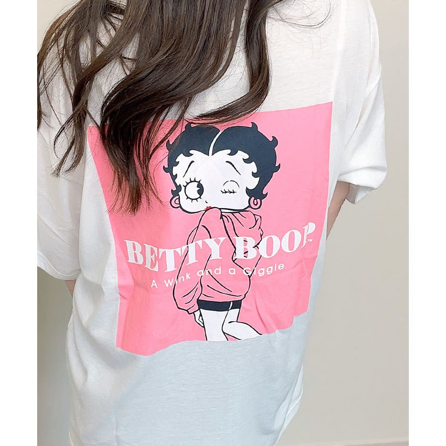 BETTYBOOPプリントBIGTシャツ キャラT ベティちゃん[品番：NETW0001180