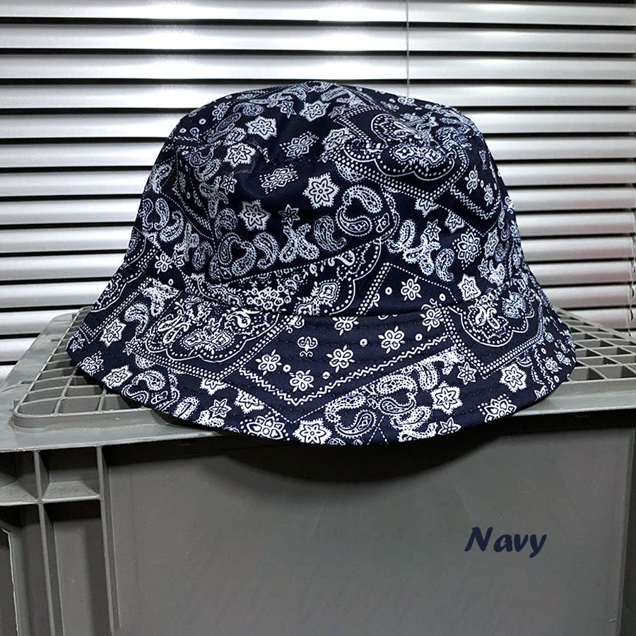 ペイズリー柄バケットハット 帽子 HAT[品番：NETW0001189]｜Riff