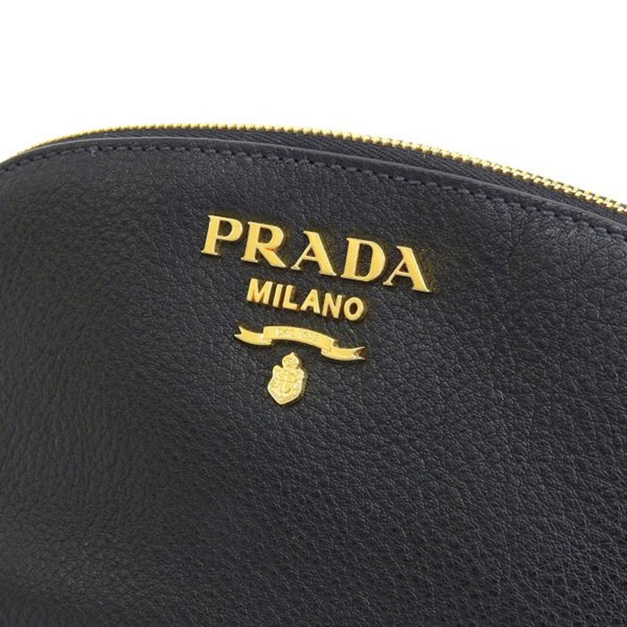 PRADA プラダ VITELLO DAINO レザー ポーチ[品番：SESB0020981