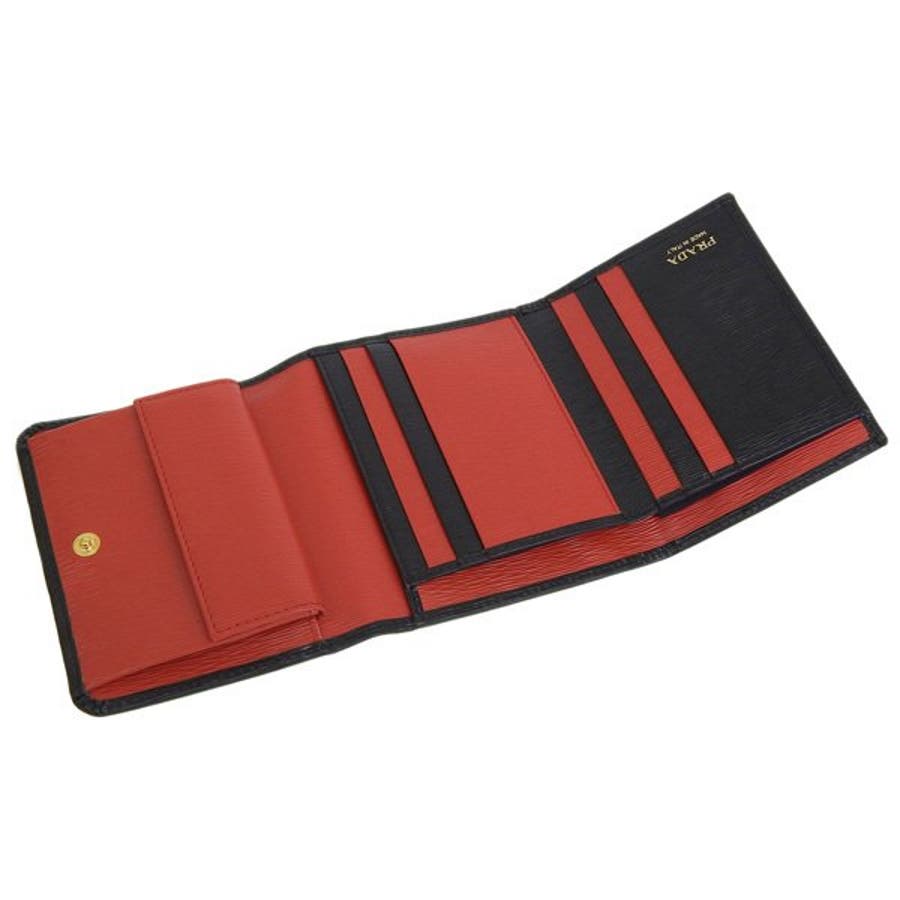 PRADA 長財布　VITELLO MOVE バイカラー黒赤 PRADA 長財布 VITELLO MOVE バイカラー黒赤 【公式通販】