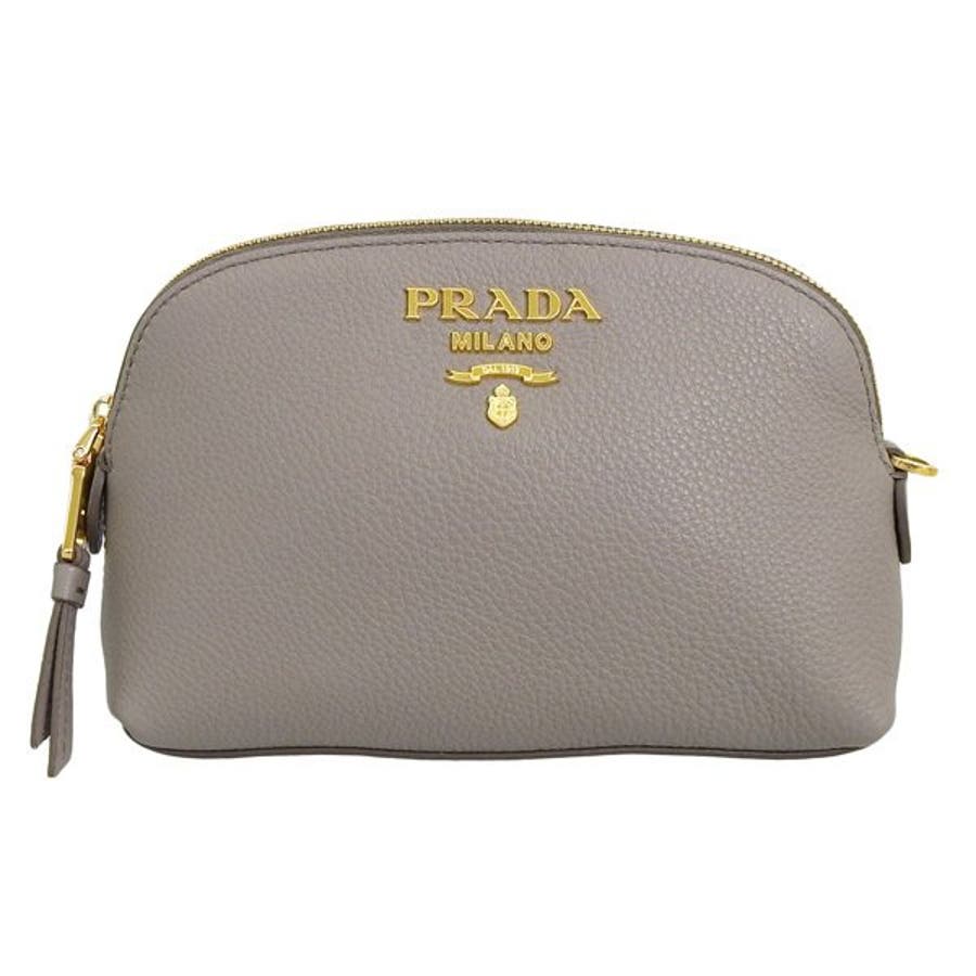 PRADA プラダ VITELLO DAINO レザー ポーチ PRADA プラダ VITELLO DAINO レザー ポーチ【送料0/国内即発