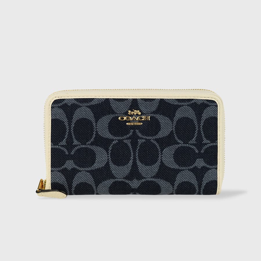 コーチラウンド財布 COACH（コーチ） 財布 長財布 COACH C3441 トープ クロスグレーン