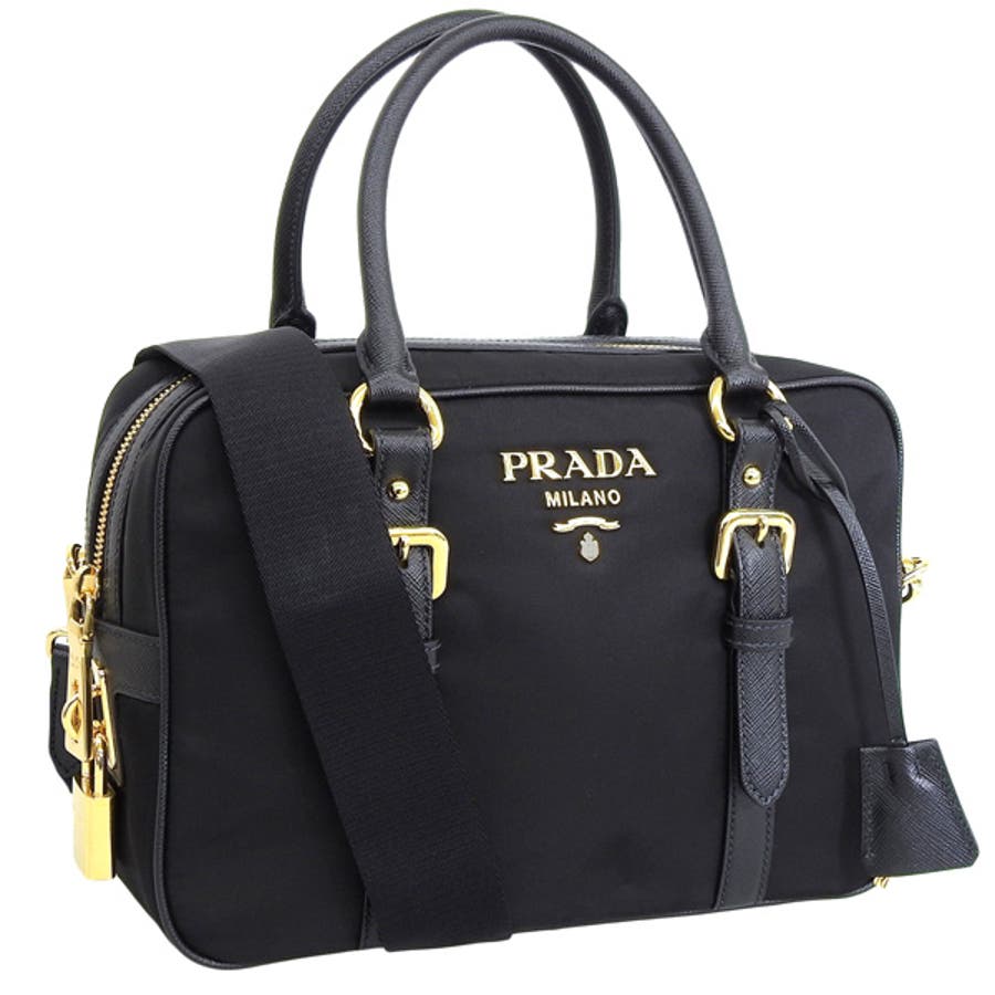 ☆良品・ギャランティ付☆PRADA SAFFIANO＋TESSUTOハンドバッグ PRADA プラダ TESSUTO SAFFIANO バッグ 2WAY[品番：SESB0018421
