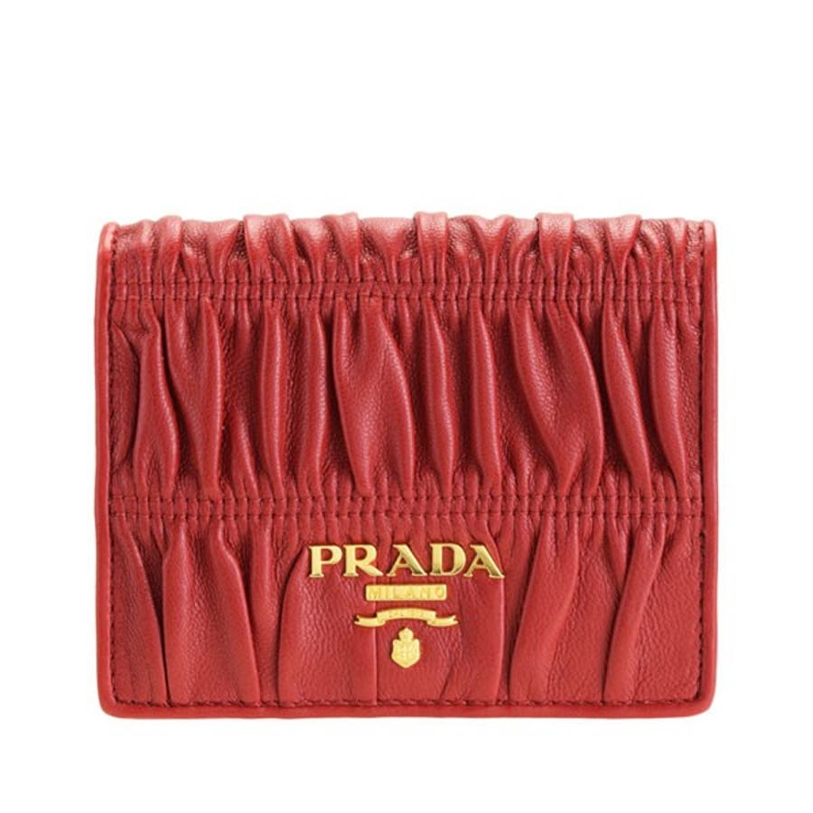 PRADA プラダ 財布 二つ折り レディース コンパクトウォレット[品番