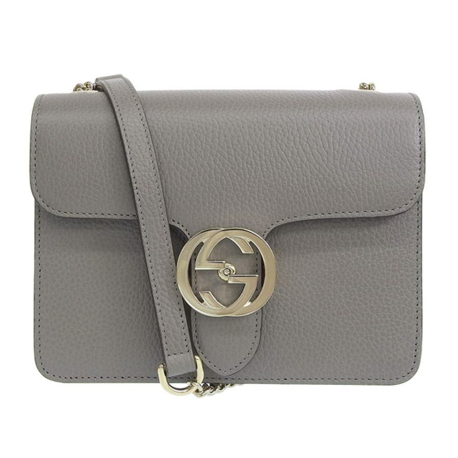 GUCCI(グッチ) インターロッキング ショルダーバッグ GUCCI グッチ インターロッキング チェーンショルダーバッグ