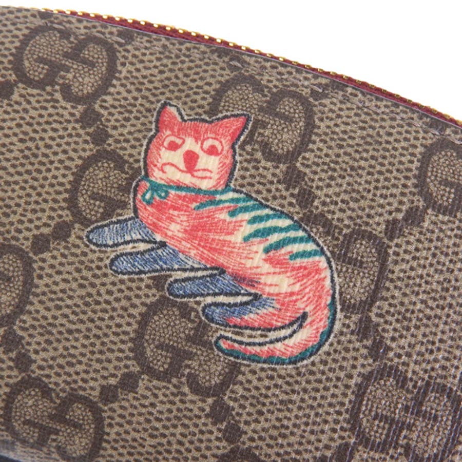 GUCCI グッチ GG スプリーム ネコ ペンケース ポーチ 小物入れ[品番