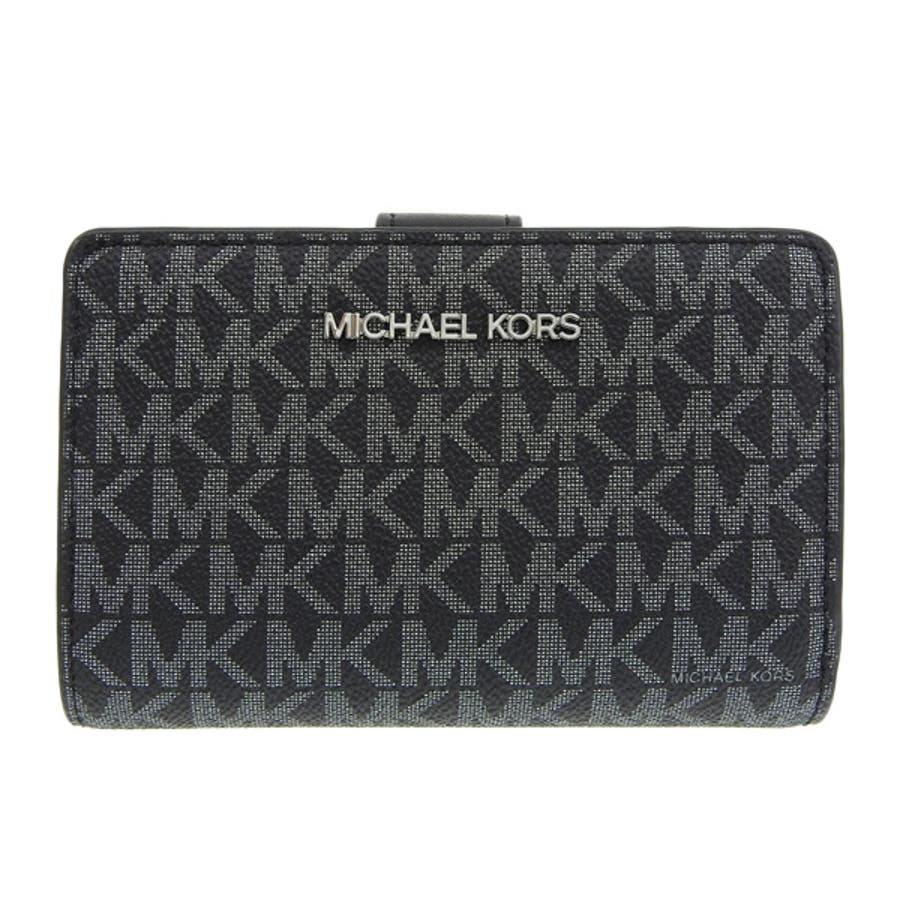新品！ マイケルコース 二つ折り財布 ブラック マイケルコース MICHAEL KORS マイケルコース 二つ折り財布 レディース
