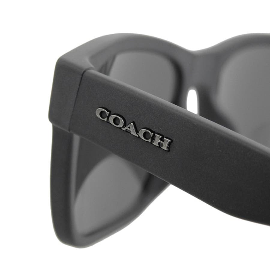 COACH サングラス マットブラック COACH コーチ SQUARE FRAME スクエア サングラス[品番