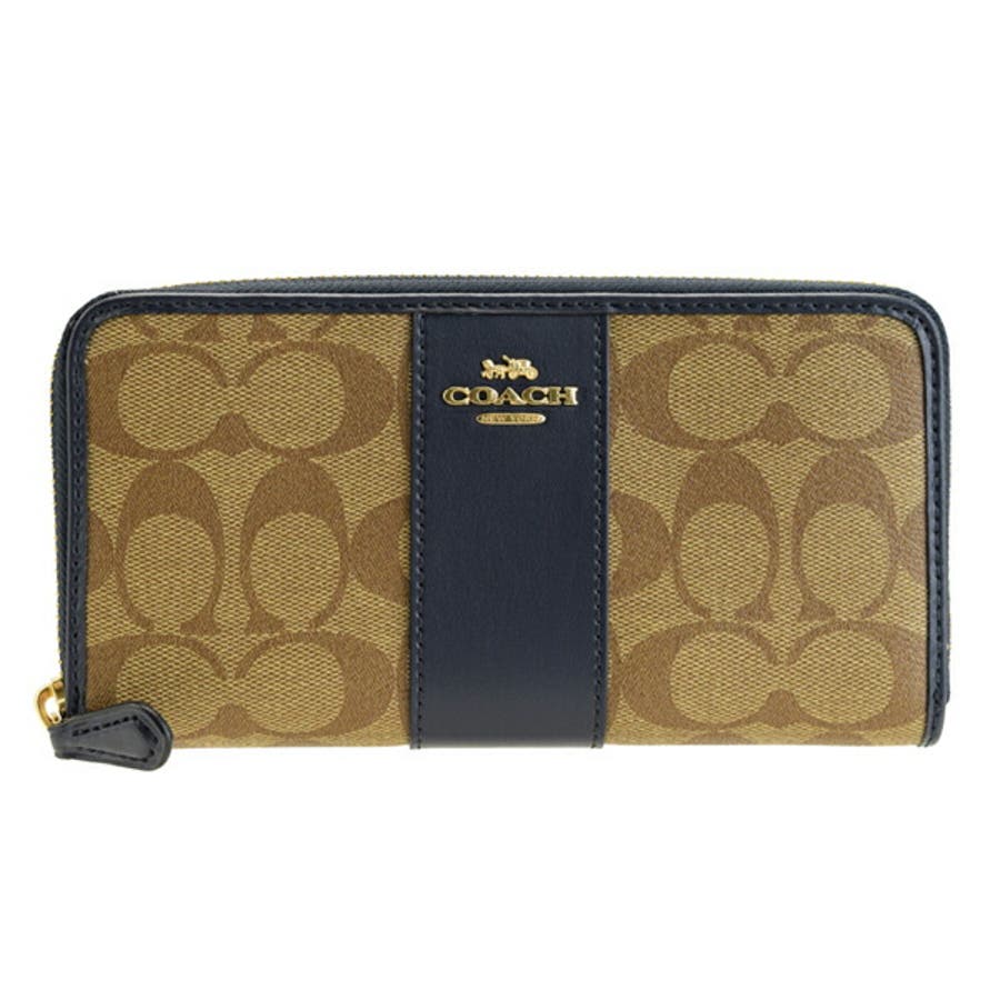 COACH コーチ ラウンドファスナー 長財布 シグネチャー[品番