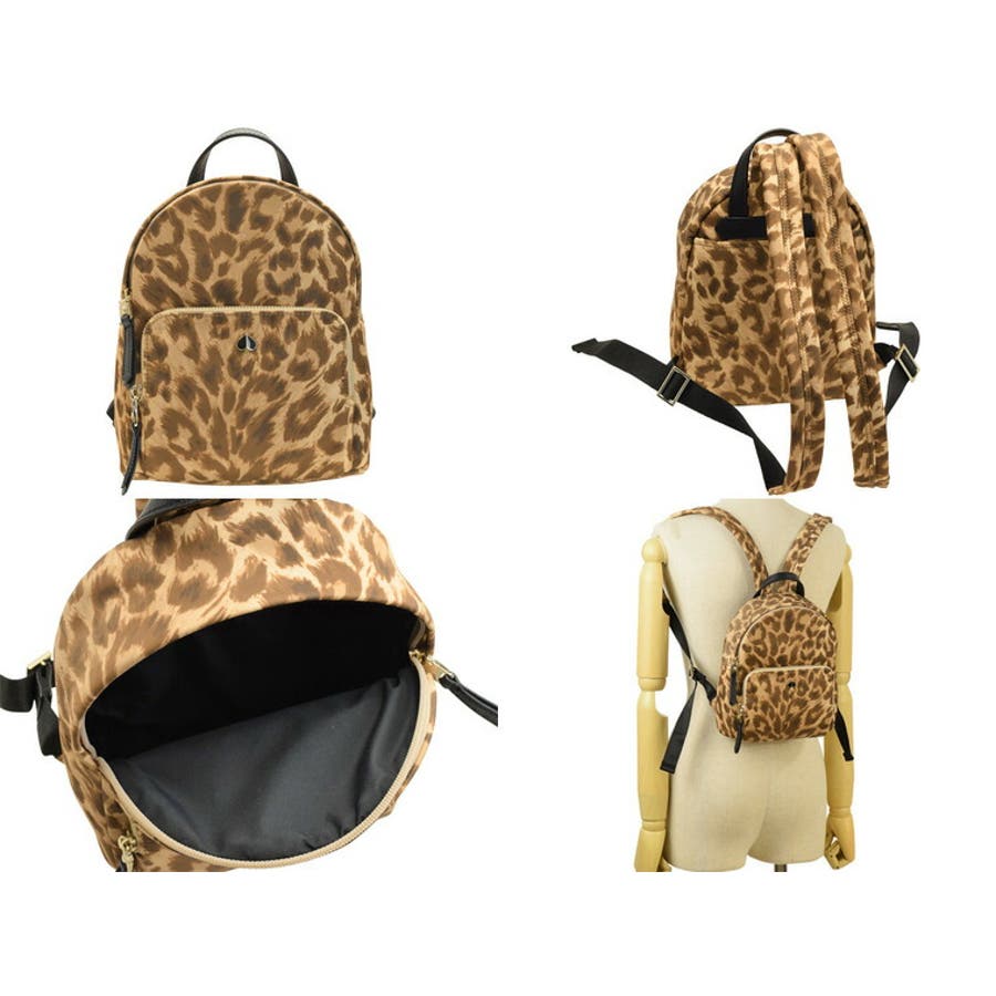 kate spade ケイトスペード レオパード リュック バックパック[品番 