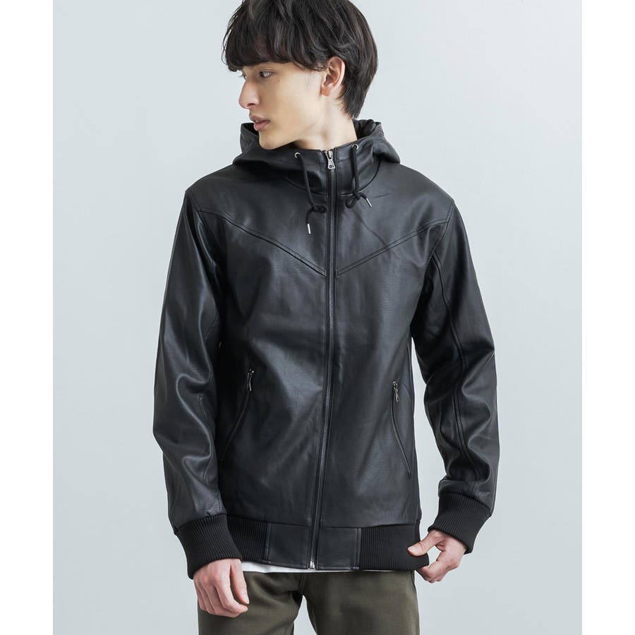 レザージャケット ブルゾン パーカー[品番：OE000006529]｜Rocky  Monroe（ロッキーモンロー）のメンズファッション通販｜SHOPLIST（ショップリスト）