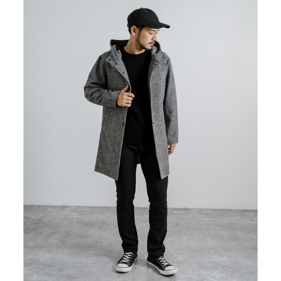 フーデットコート ウール カジュアル[品番：OE000007633]｜Rocky  Monroe（ロッキーモンロー）のメンズファッション通販｜SHOPLIST（ショップリスト）