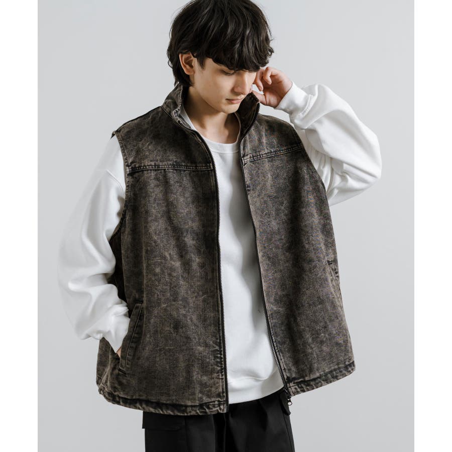 MARBLES R&CO コラボ ダウンベスト 星 スター ボア デニム デニム