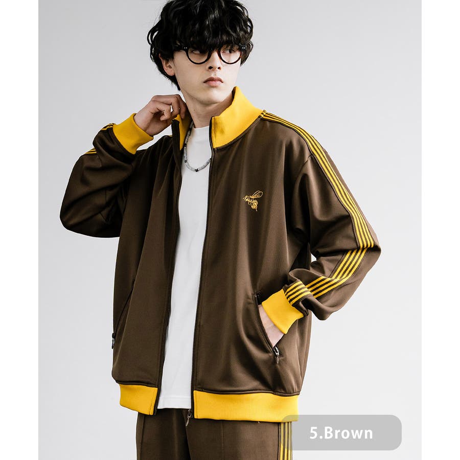 セール】High neck ring zip track jacket / ハイネックリング