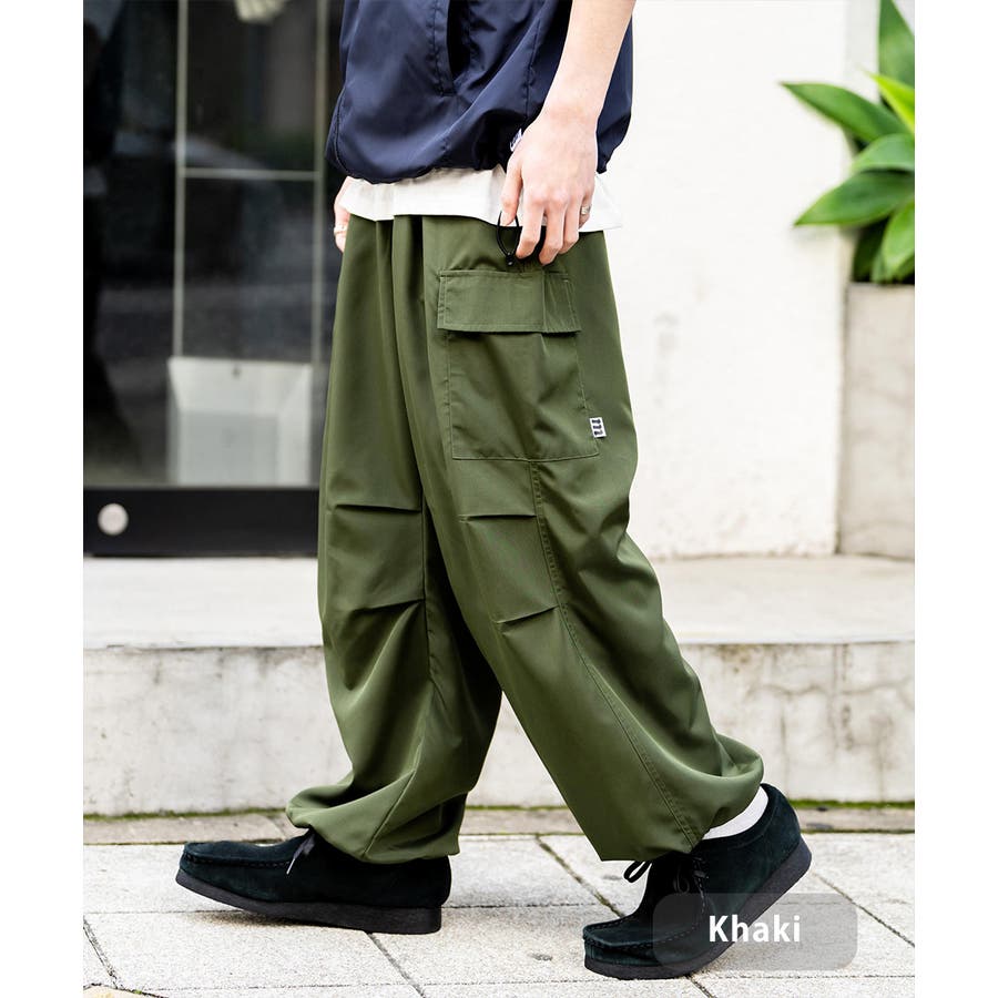 超安い カーゴパンツ ワイド[品番：OE000008001]｜Rocky パラシュート パンツ