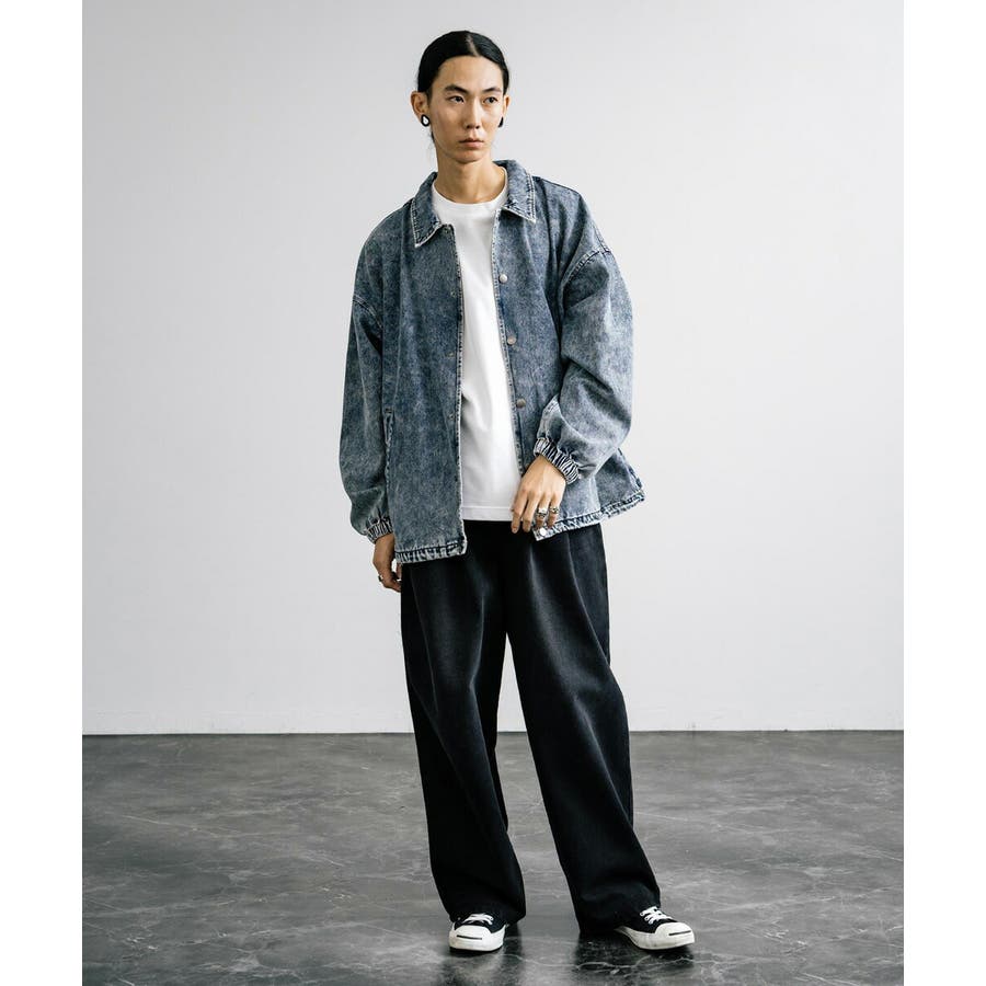 デニムジャケット コーチジャケット ケミカルウォッシュ[品番