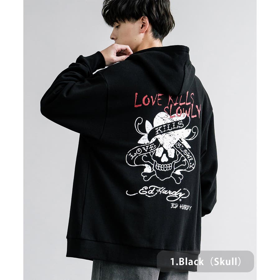 セール】EdHardy 長袖 フルZIPパーカー（パーカー）｜Ed Hardy