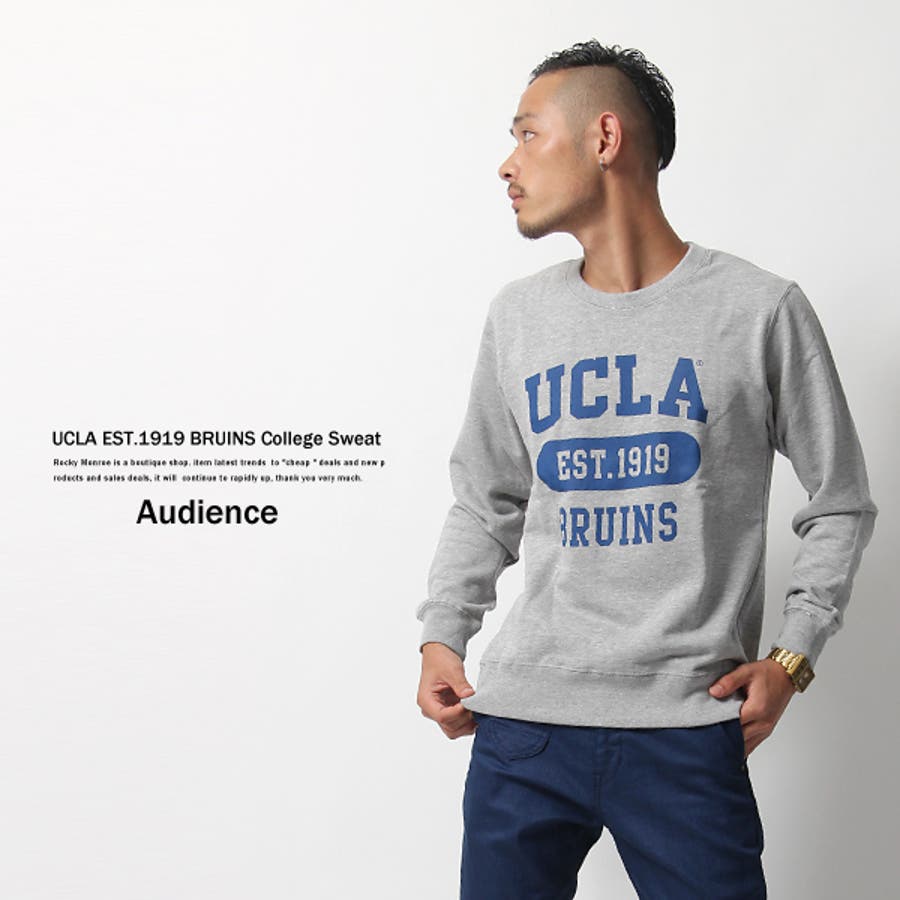 Audience】UCLA EST 1919BRUINSクルーネック長袖ライト…[品番 