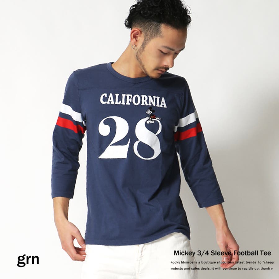 ミッキーcaliforniaナンバリング7分袖tシャツ メンズ カットソー 品番 Oe Rocky Monroe ロッキーモンロー のメンズファッション通販 Shoplist ショップリスト