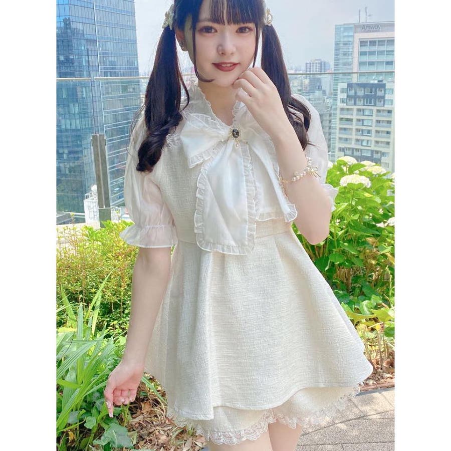 売れ筋新商品 ROJITA BIGリボンツイードセットアップ ミニワンピース