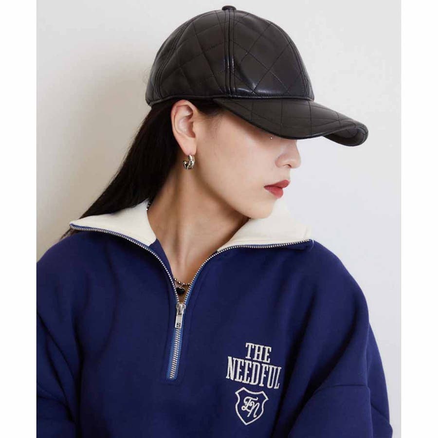 キルティングレザーCAP[品番：RJTW0002278]｜ENVYM（アンビー