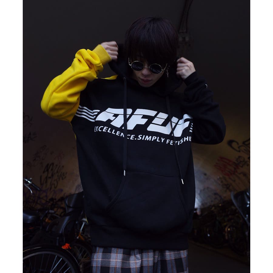 AFYF 裏起毛 PARKA DH/オーバーサイズ スウェット パーカー[品番