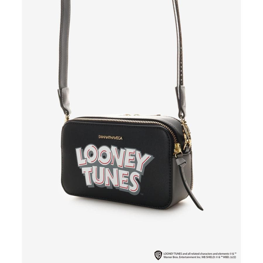 Vintage 1998 Looney Tunes Black Messenger Shoulder Bag Purse