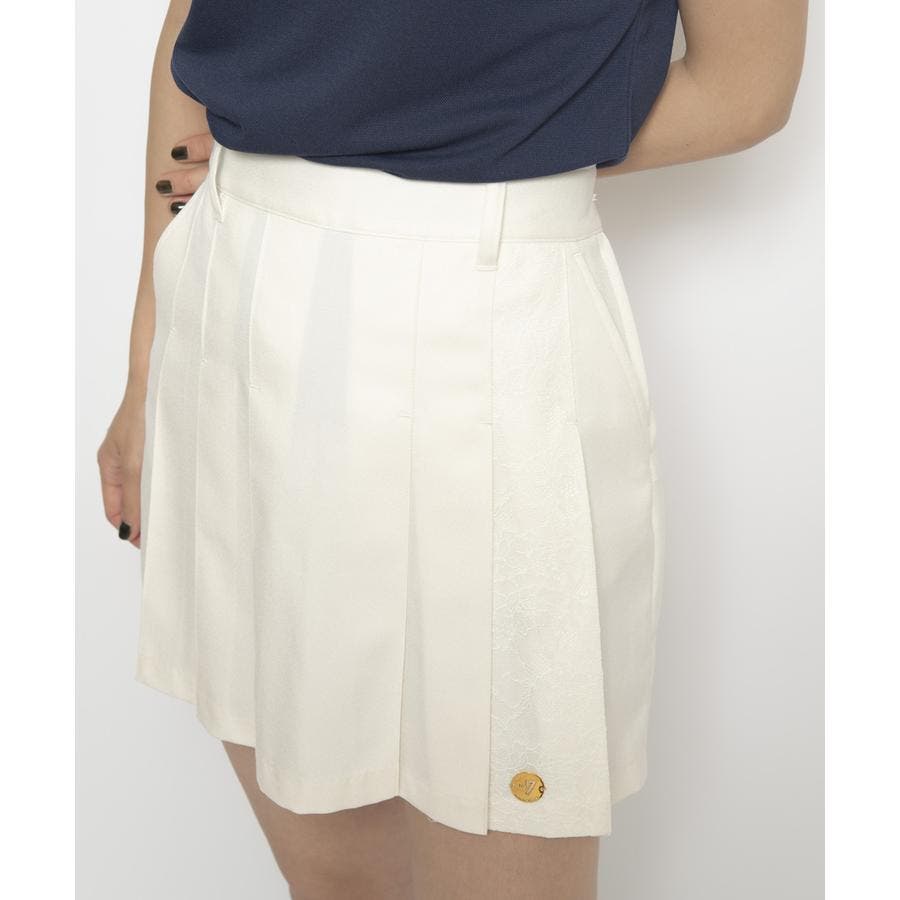 サマンサタバサ ゴルフ 3点セット ウェア スカート ファー レディース ダウン ファージャケット＆スカート上下セット / ゴルフウェア