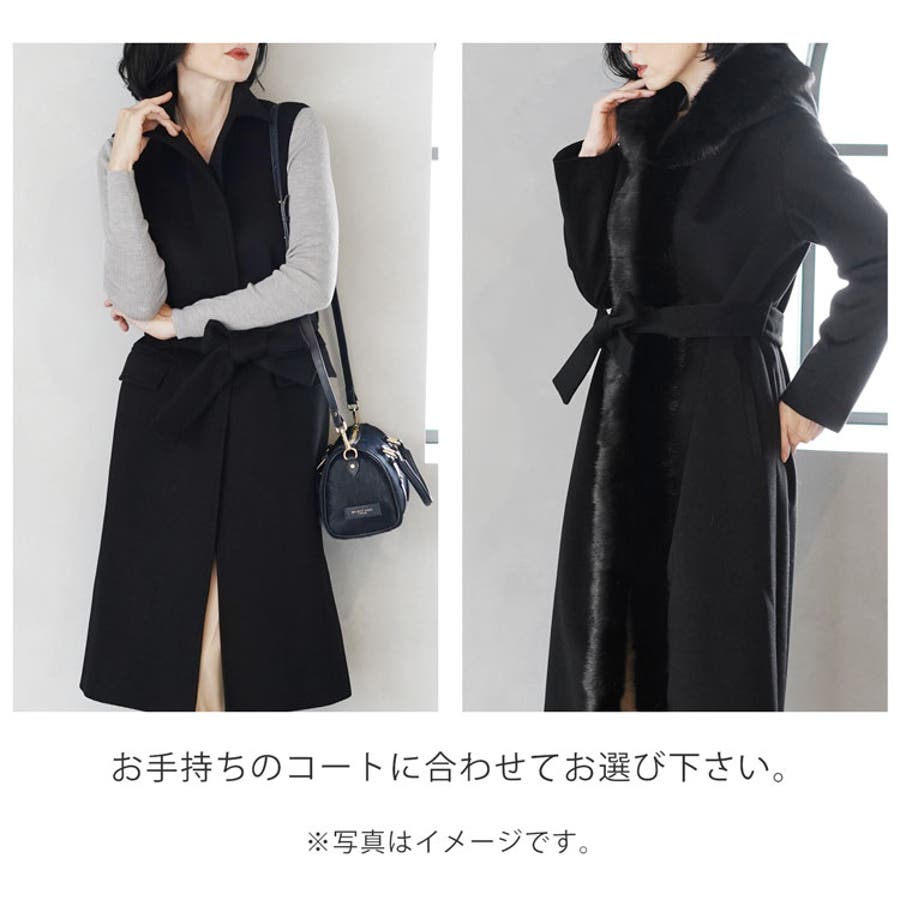 カシミヤ　MAX&Co　ベルテッドコート　ロングコート　ベルト　レディース38 MAX&Co ベルテッドコート ロングコート カシミヤ混 ベルト レディース