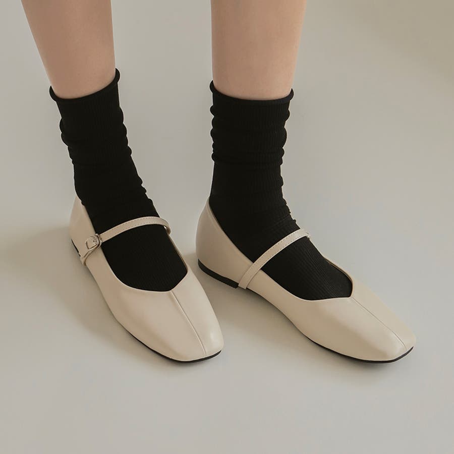 SAPPUN] Melliji メリージェーン フラットシューズ (1cm)[品番
